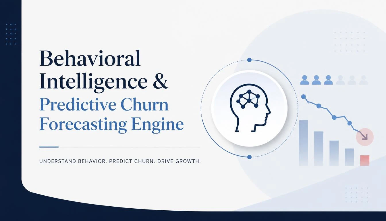Behavioral Intelligence & Predictive Churn Forecasting Engine