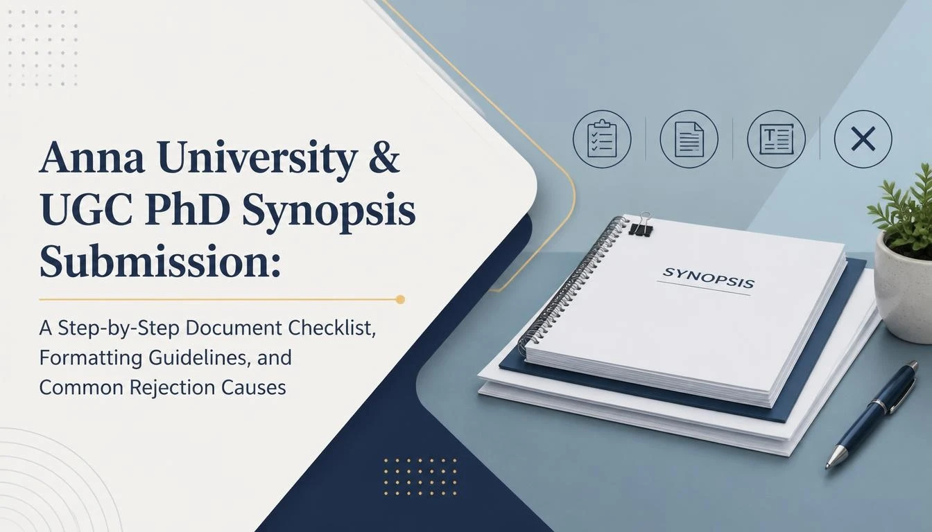 Anna University & UGC PhD Synopsis Submission: A Step-by-Step Document Checklist, Formatting Guidelines, and Common Rejection Causes