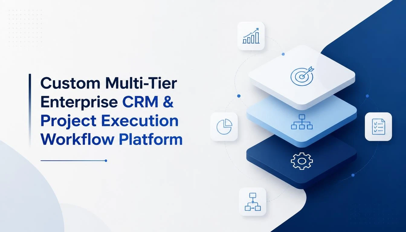 Custom Multi-Tier Enterprise CRM & Project Execution Workflow Platform
