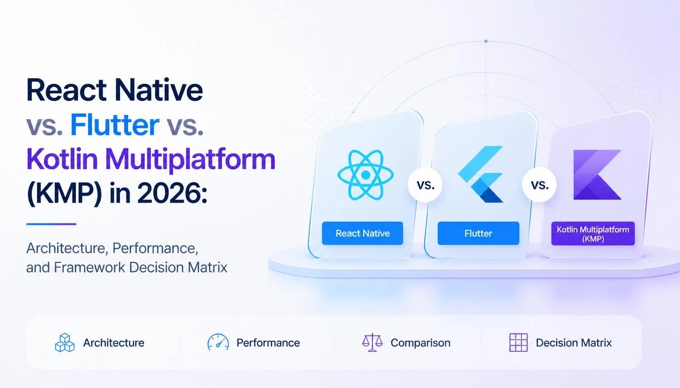 React Native vs. Flutter vs. Kotlin Multiplatform (KMP) in 2026: Architecture, Performance, and Framework Decision Matrix