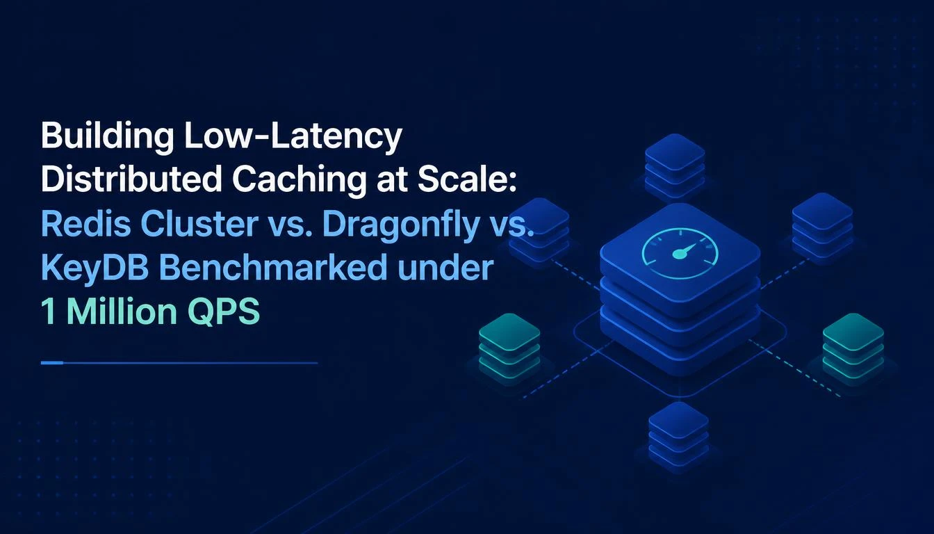 Building Low-Latency Distributed Caching at Scale: Redis Cluster vs. Dragonfly vs. KeyDB Benchmarked under 1 Million QPS
